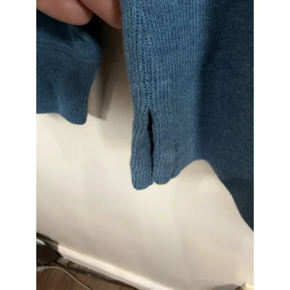 Polo Ralph Lauren Mens Quarter-Zip Pullover Sweater Size Large Blue Preppy